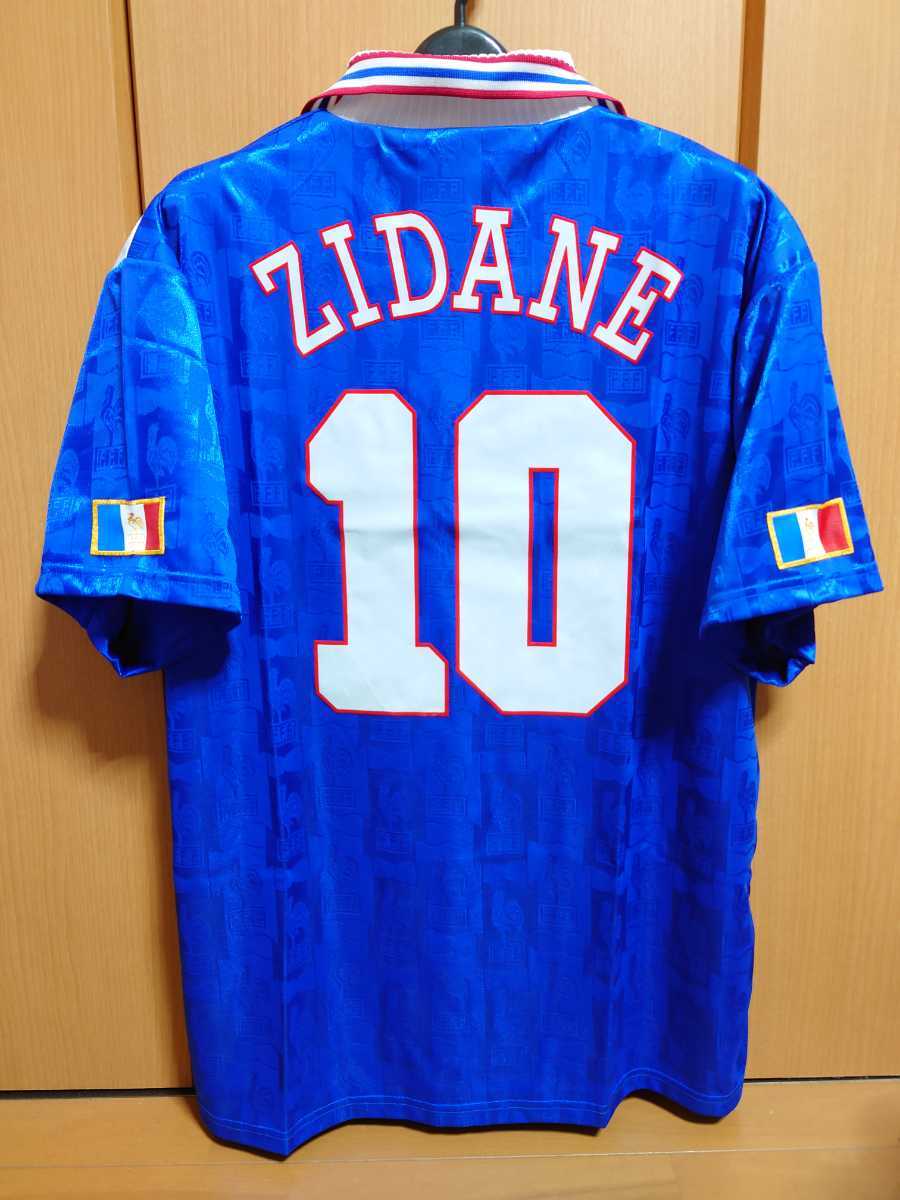 正規品 フランス代表 1996 ユニフォーム #10 ジダン adidas France