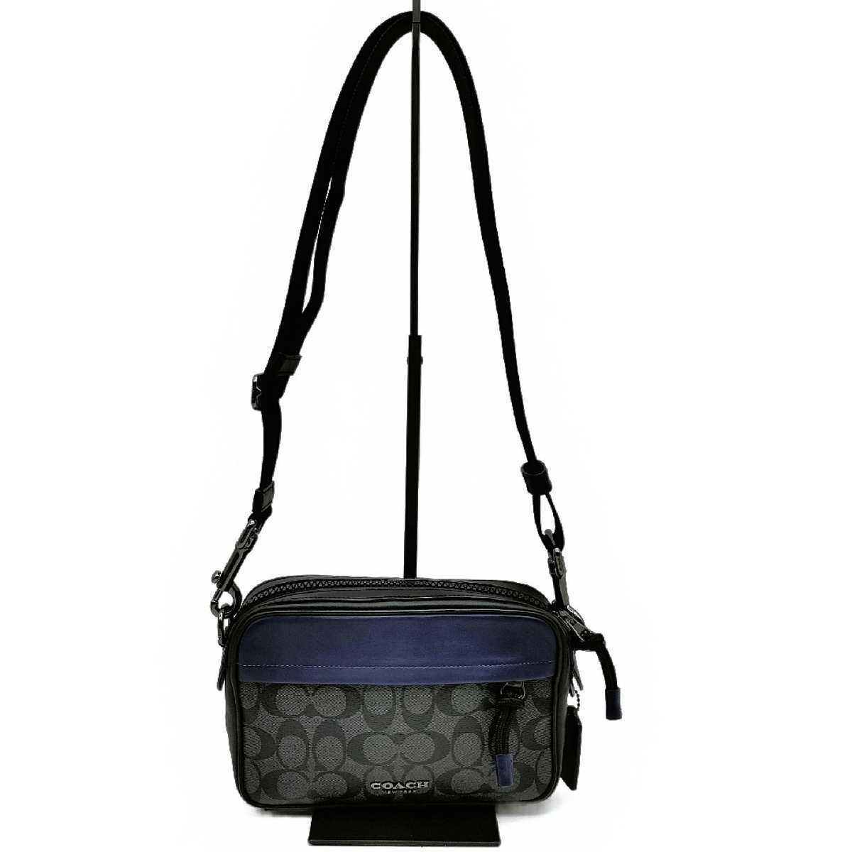 コーチ COACH ショルダーバッグ メンズ シグネチャー F83265 送料無料 超美品 COACH コーチ メンズ ショルダーバッグ グラハム