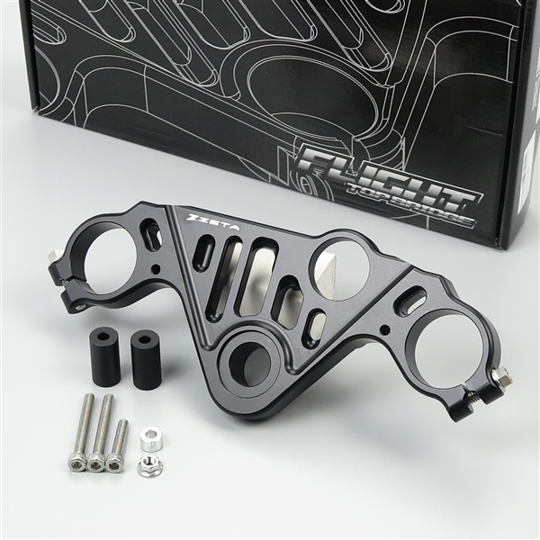 ◇YZF-R25/'15-'17 ZETA アルミ削り出し フライト トップブリッジ 展示品 (ZS41-3210)