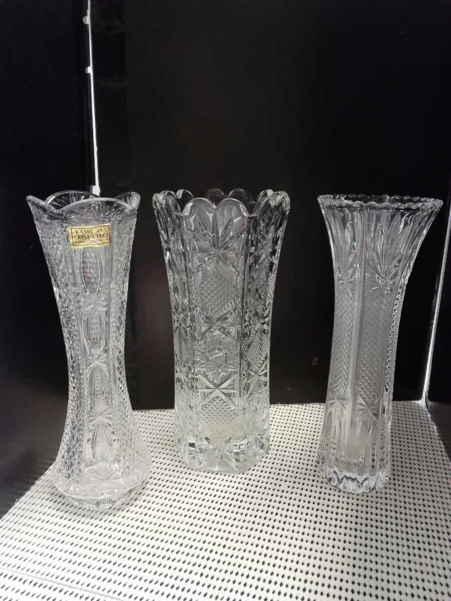 KAMEI 24％ クリスタル FRANCE クリスタルガラス CRISTAL pbo 花瓶