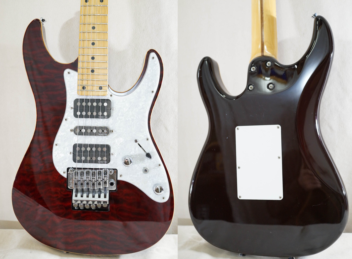 ☆SCHECTER☆SD-II-24 BW シースルーワインレッド 日本製 シェクター