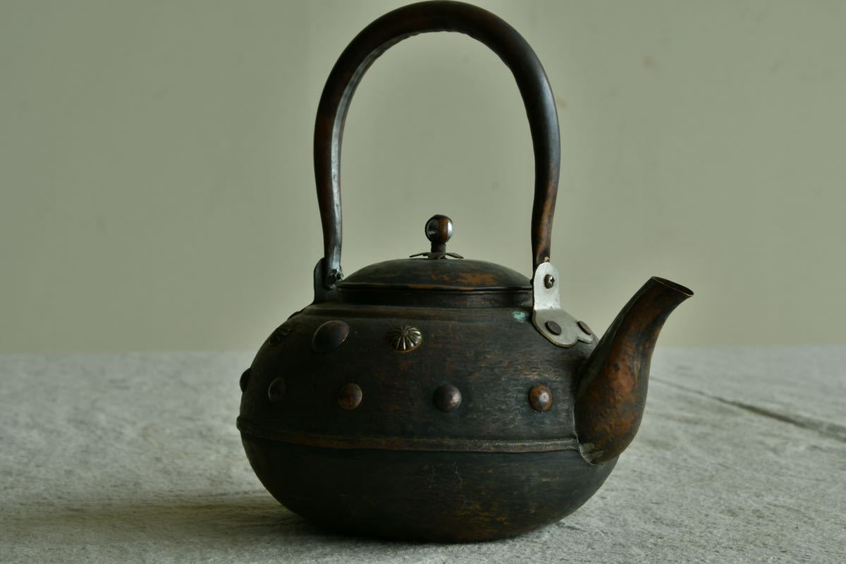 龍紋水注 水注 【骨董品】銅瓶 水注 煎茶道具 茶道具 茶器