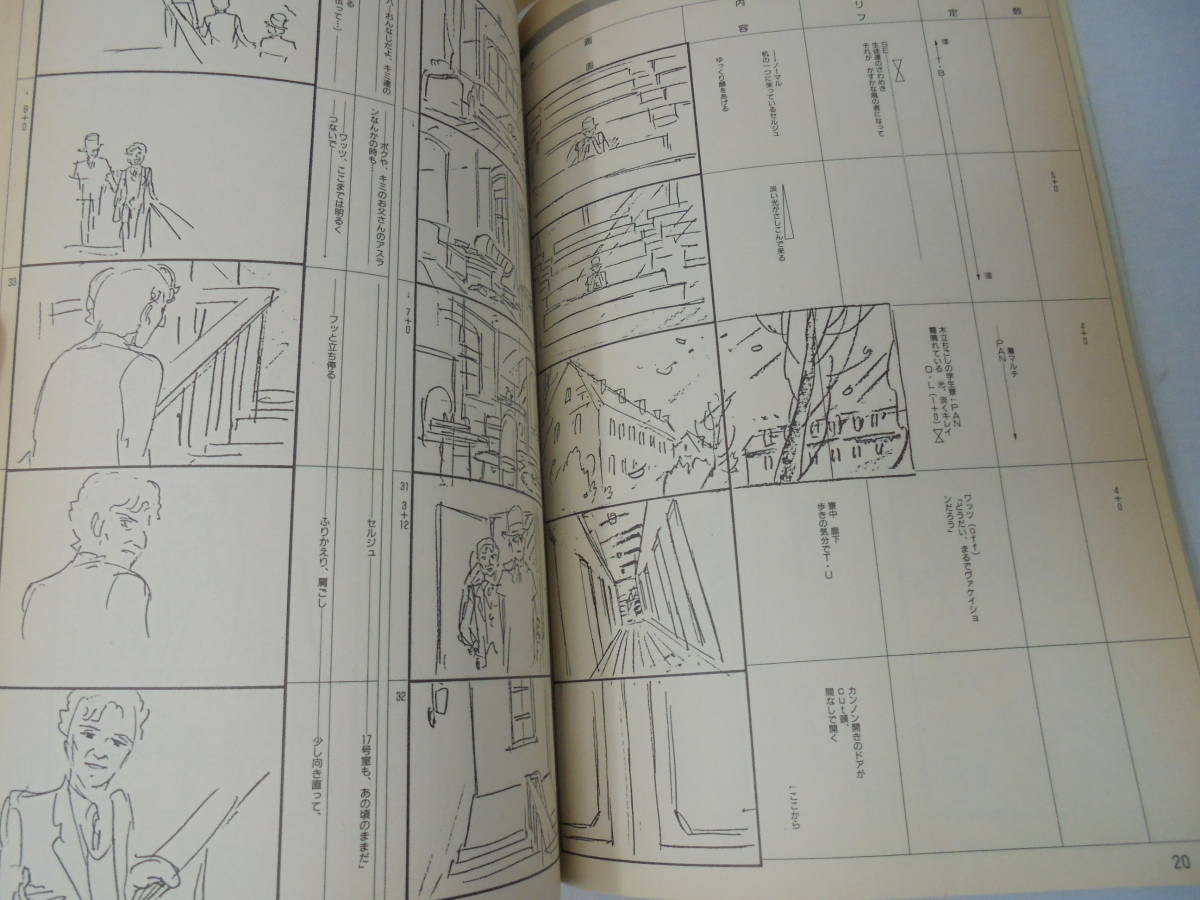 風と木の詩 絵コンテ集】 安彦良和 /別冊アニメディア/竹宮恵子 アート