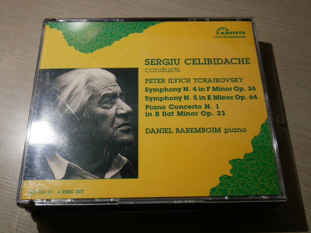  チェリビダッケ CELIBIDACHE MUNCHENER PHIL./TCHAIKOVSKY:SYMPHONY N.4 N.5/PIANO CONCERTO N.1 BAREMBOIM ITALY/ARTISTS:FED 022.23 2CD(交響曲)｜売買されたオークション情報、yahooの商品情報をアーカイブ公開 - オークファ 交響曲