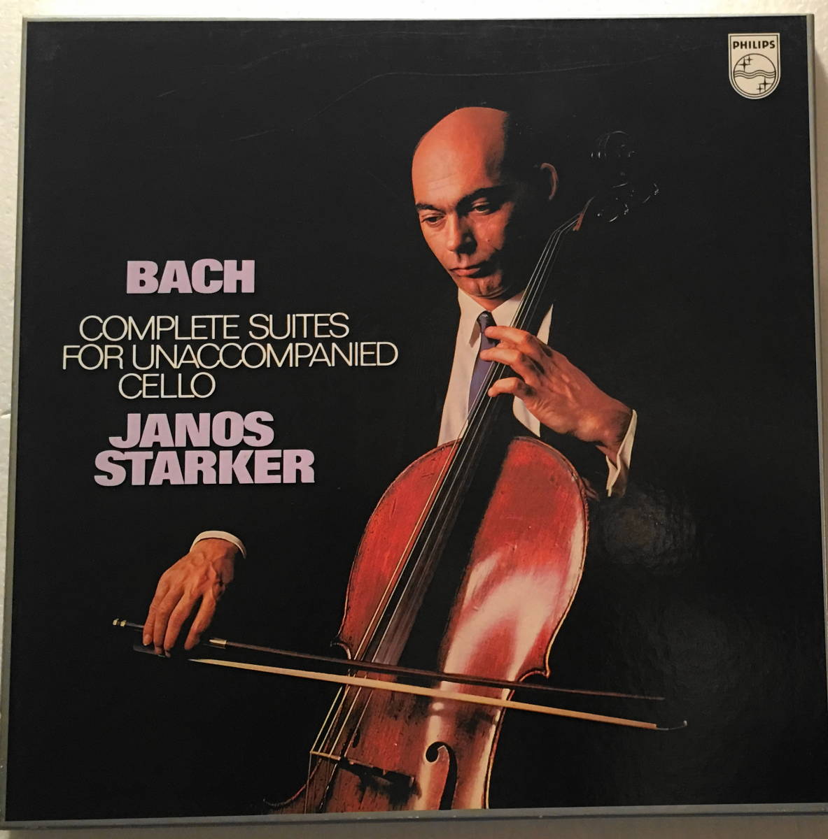 シュタルケル 日PHILIPS 無伴奏 2LP バッハ J.S.バッハ：無伴奏チェロ 
