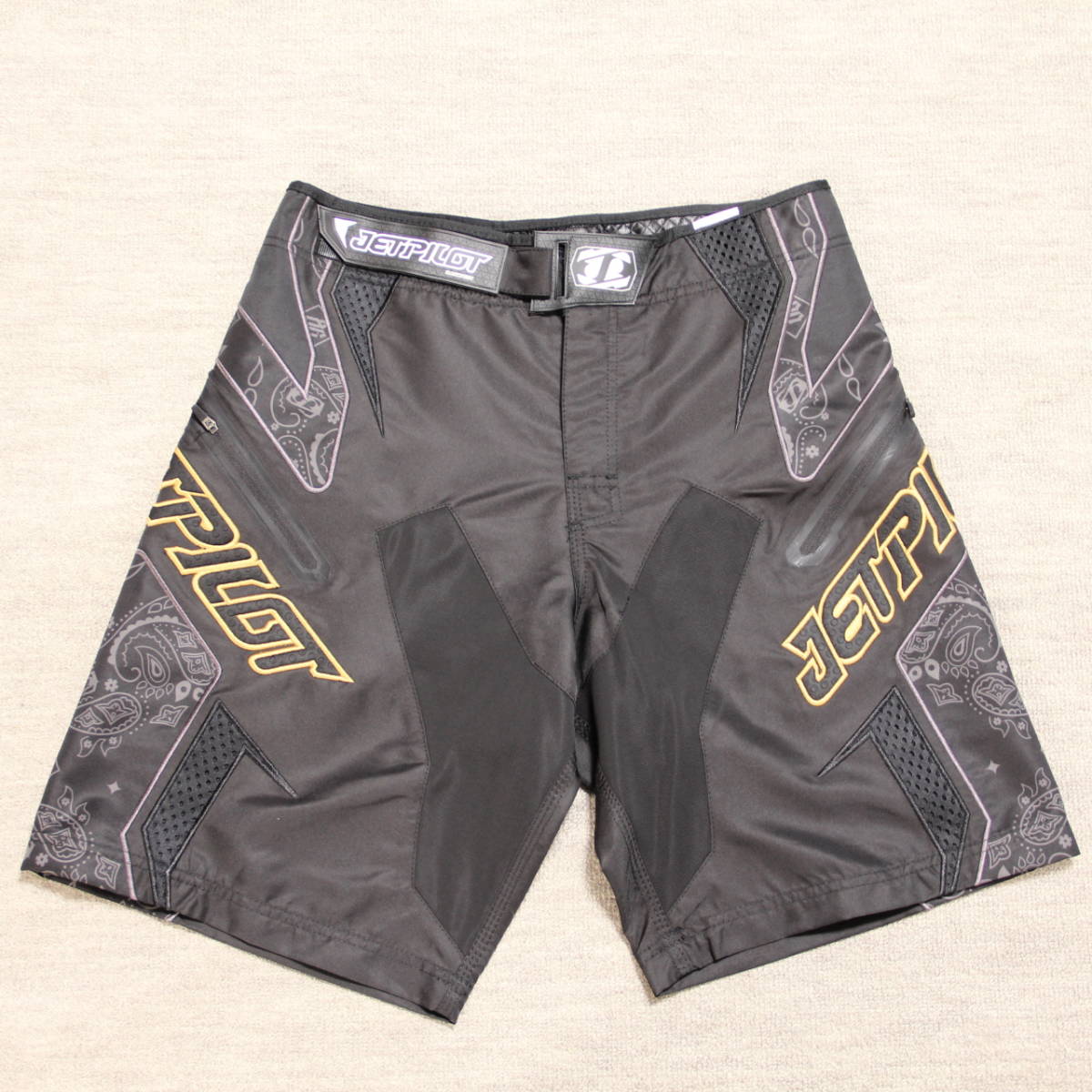 〓JETPILOT〓Men'sボードショーツS15902 32インチ Black/Gold PREMIUM OG