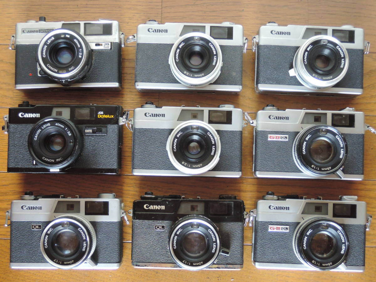キャノン キャノネット／Canon Canonet など 合計9台 QL17/QL19 G-Ⅲ