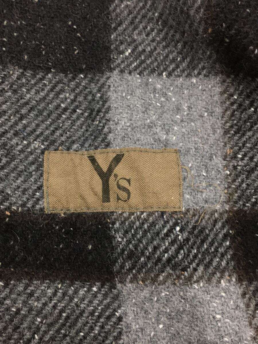 Y's ワイズ ジャケット Y's、Y'sの中で展開される「Y's.」の最新作 | オーバーサイズ Y’s◆ワイズ/チェックオーバーサイズセットアップ/ウール/GRY/オールド/ヴィンテージ