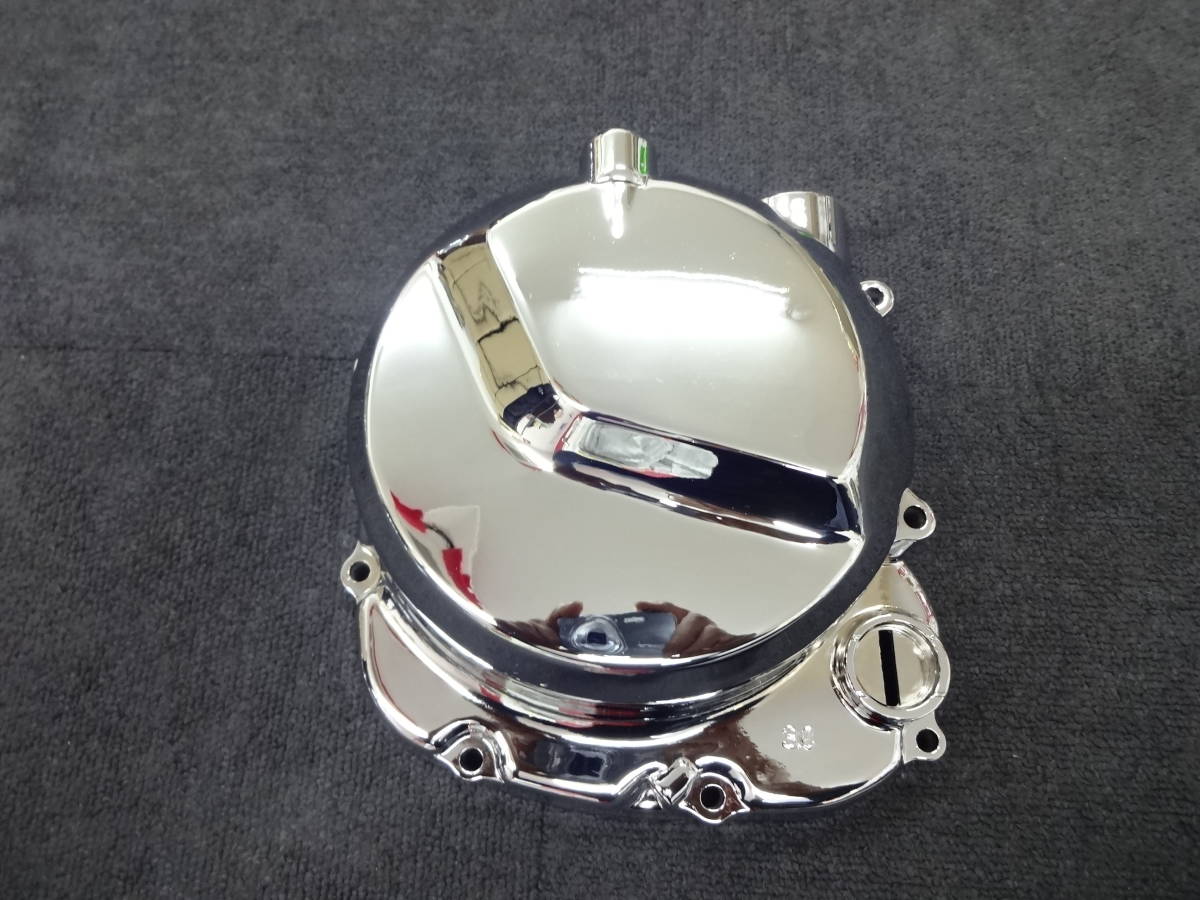 大阪魔人 GPZ400F クラッチカバー メッキ後未使用品(カワサキ用