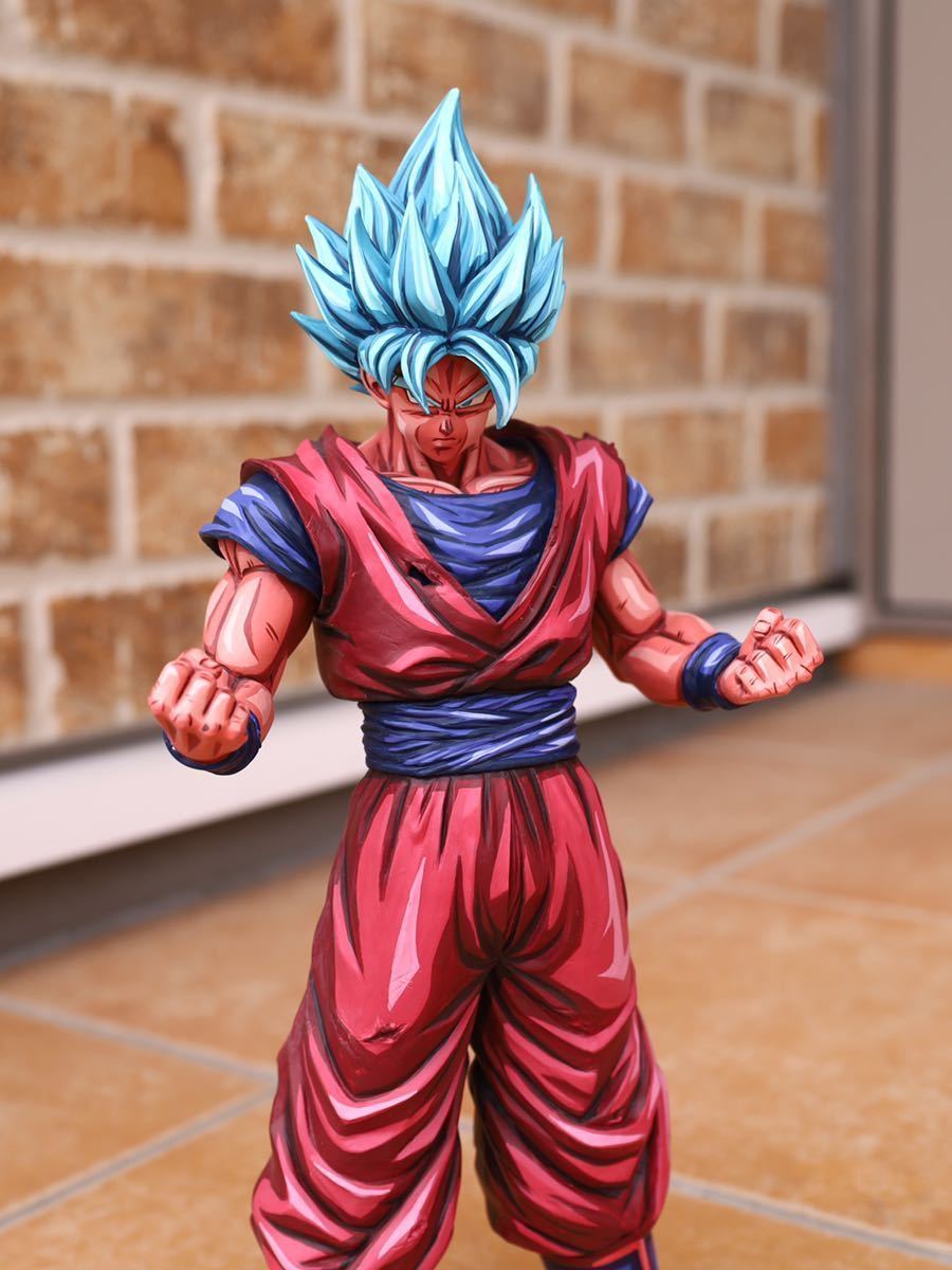 ドラゴンボール 界王拳ブルー 2次元塗装 孫悟空 リペイント フィギュア