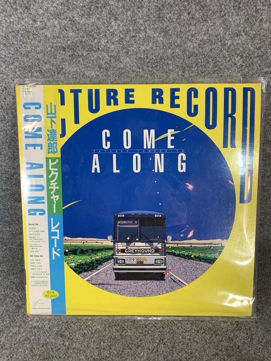 山下達郎 LP 帯付 COME ALONG ピクチャーレコード RAL-8825 限定盤 