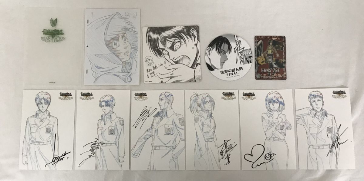 C99】グッズ 進撃の巨人 原画展 巨人展 FINAL コースター 特典