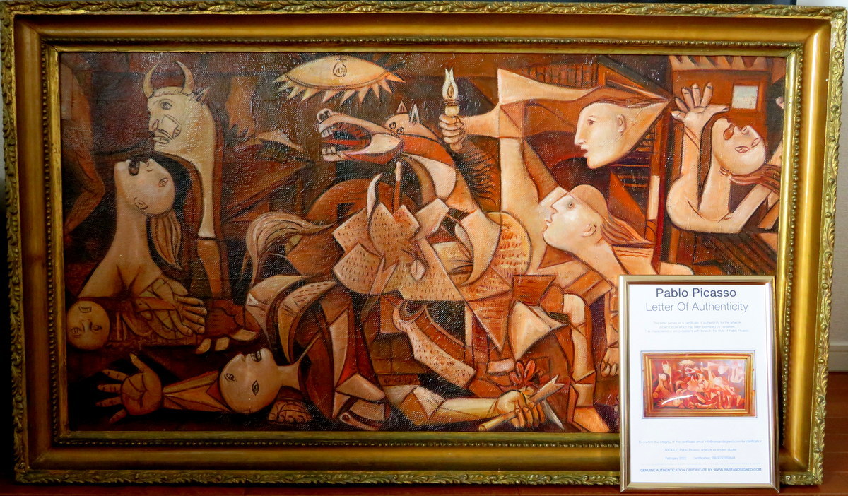 パブロ ピカソ Pablo Picasso ゲルニカ Guernica 1937年 超大作 オイル