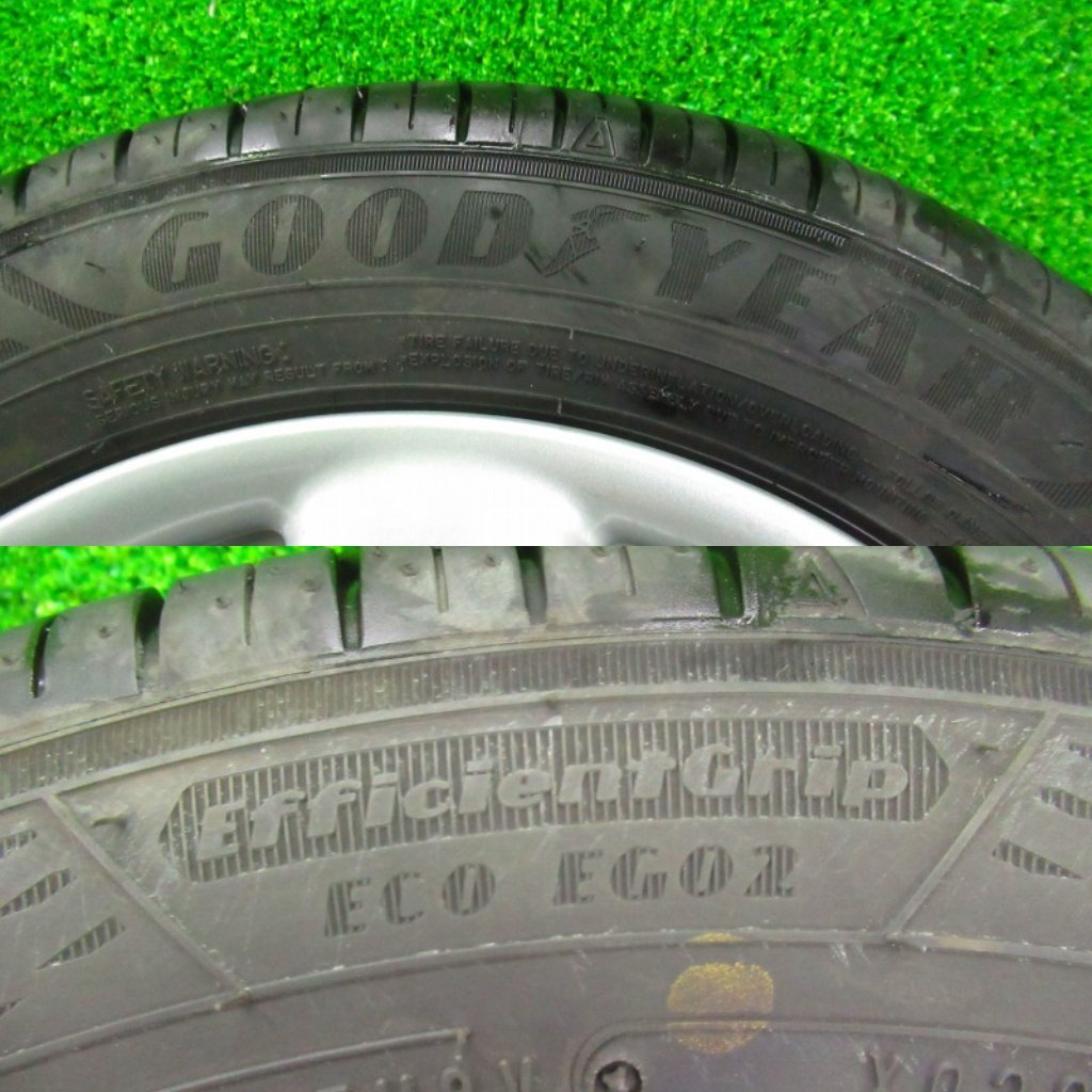 スズキ ラパン HE22S 純正 155/65R14 2020年製 8部山 14×4.5J +45 PCD100 4穴 GOOD YEAR ラパン HE22S スズキ 14×4.5J アルミ タイヤ付