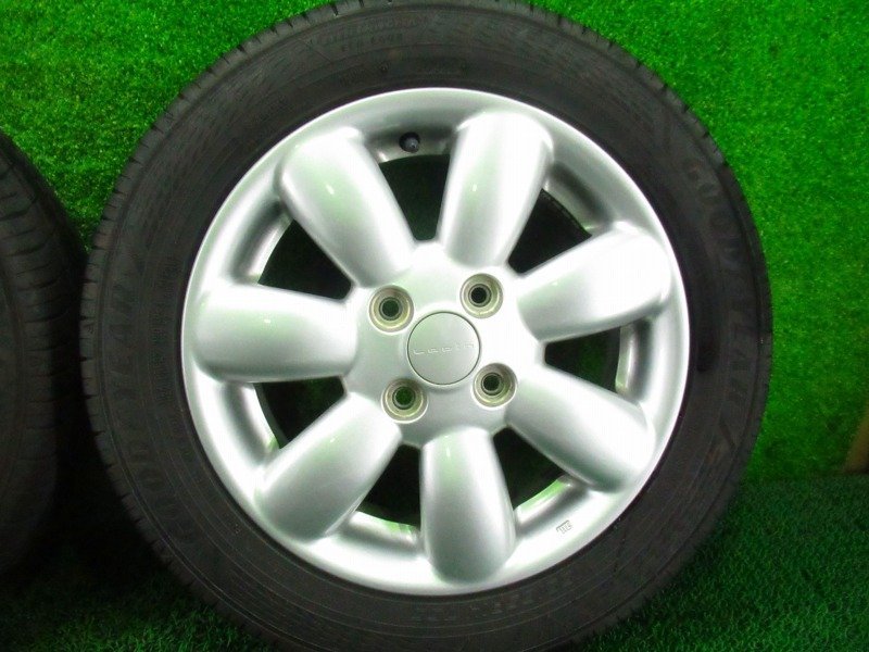スズキ ラパン HE22S 純正 155/65R14 2020年製 8部山 14×4.5J +45 PCD100 4穴 GOOD YEAR ラパン HE22S スズキ 14×4.5J アルミ タイヤ付