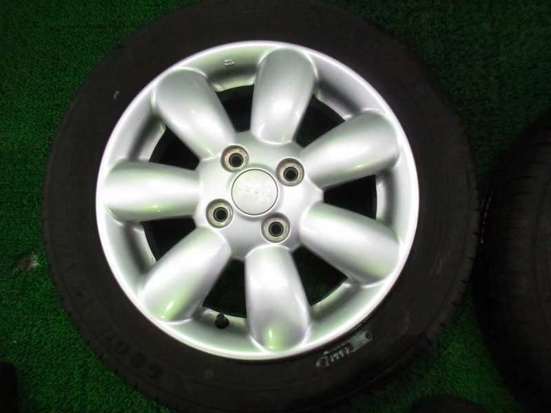 スズキ ラパン HE22S 純正 155/65R14 2020年製 8部山 14×4.5J +45 PCD100 4穴 GOOD YEAR ラパン HE22S スズキ 14×4.5J アルミ タイヤ付