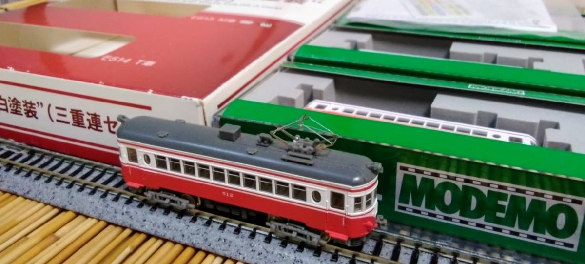 MODEMO 名鉄モ510形 赤白塗装2両セット