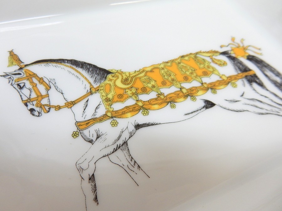 1000円スタート HERMES エルメス 灰皿 アッシュトレイ 2点セット 馬  