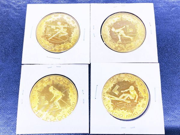 丸福【記念硬貨】第十三届冬季奥会☆中国 1元 1980年 レークプラシッド