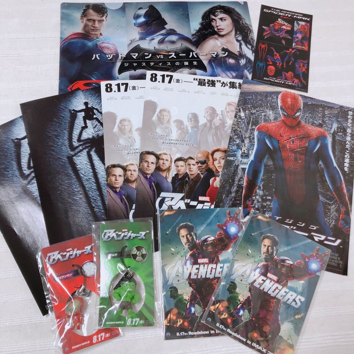 アベンジャーズ marvel スパイダーマン バッドマン スーパーマン 
