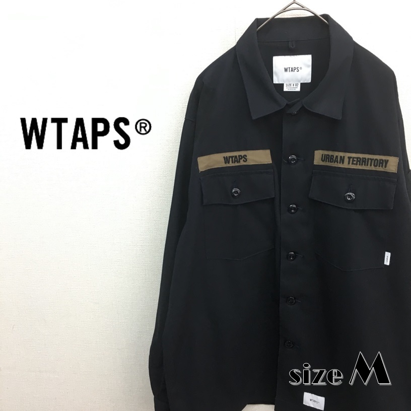 KZ4616★WTAPS : 21ss BUDS LS COTTON TWILL★M★黒 ダブルタップス