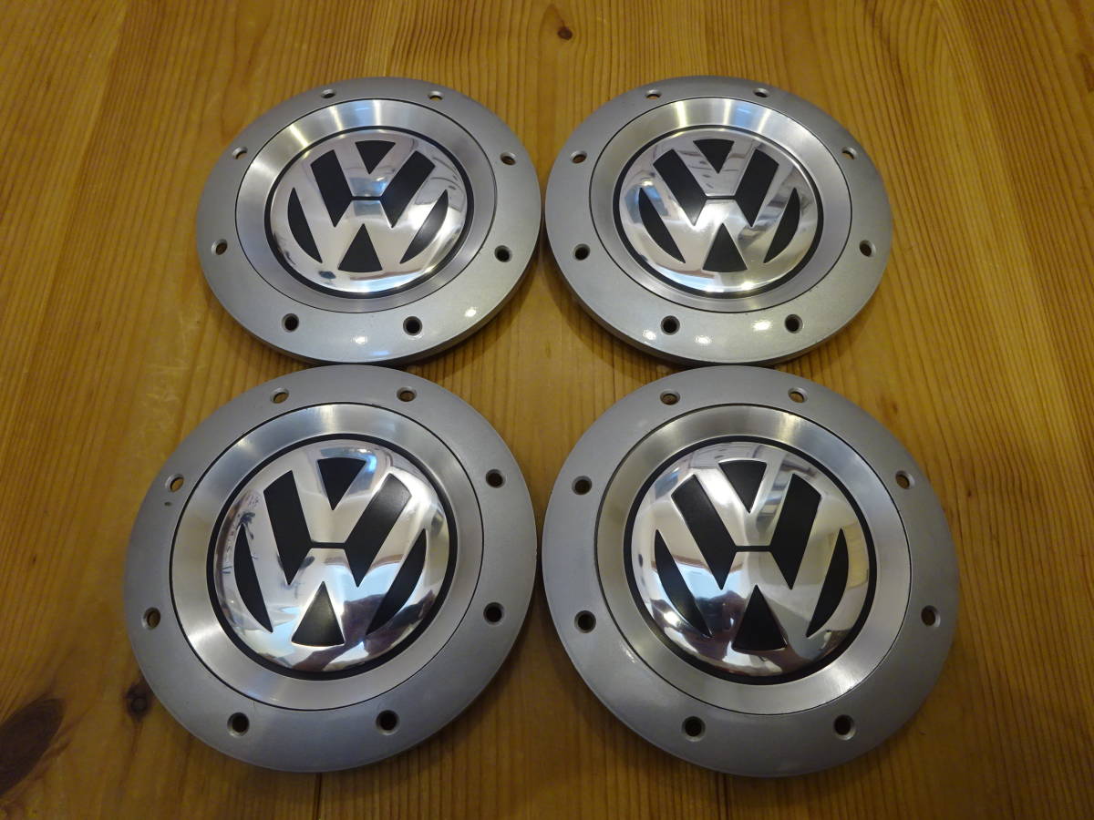 フォルクスワーゲン純正ホイール センターキャップ 4個 シルバー 1K0 601 149 E VW ゴルフ トゥーラン ハイライン