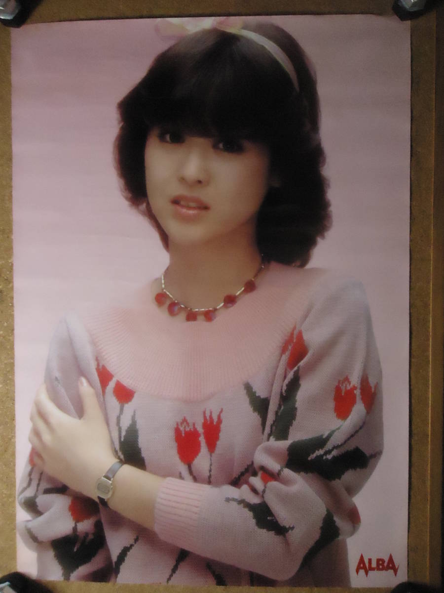 1403 松田聖子 B2ポスター セイコー アルバ 服部時計 1983年 告知