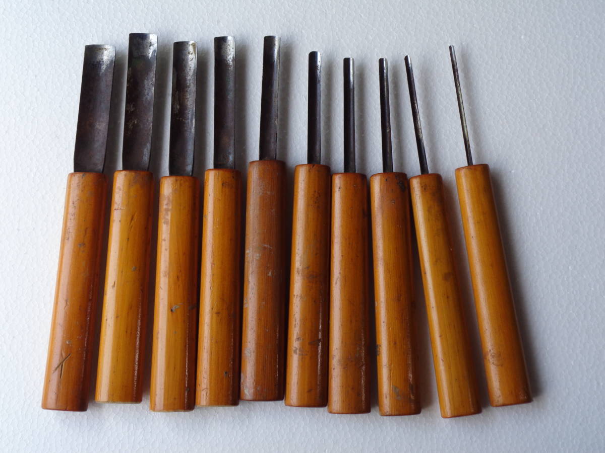 彫刻刀内丸１０本組 内丸鑿 彫刻刀 新品 版画 8本セット公式オンラインショップ 泉清吉