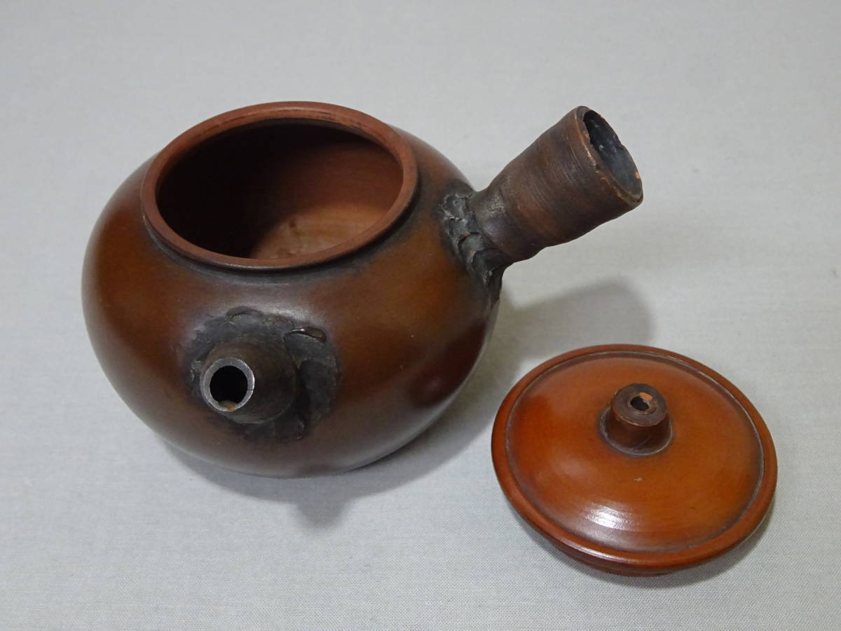 煎茶道具 名工 岡田久太（青木木米 轆轤師）白泥 急須 箱付 公式通販