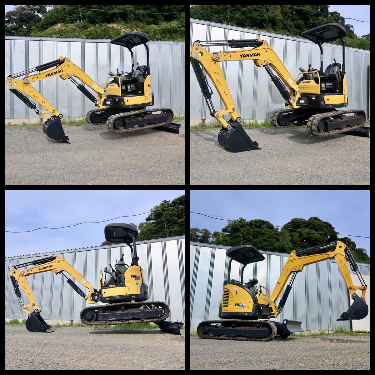 静岡先☆ 中古 2018年 YANMAR 油圧ショベル ヤンマー VIO25-6 ユンボ
