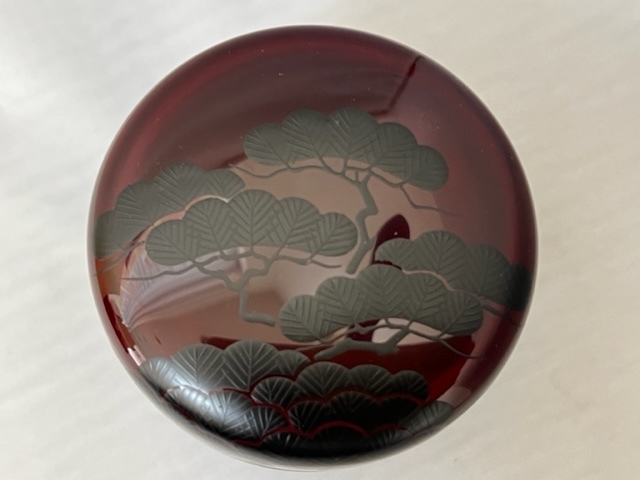 茶道具 漆匠二代 山下甫斎 溜老松/大棗 共箱付き 売約御礼二代 山下甫