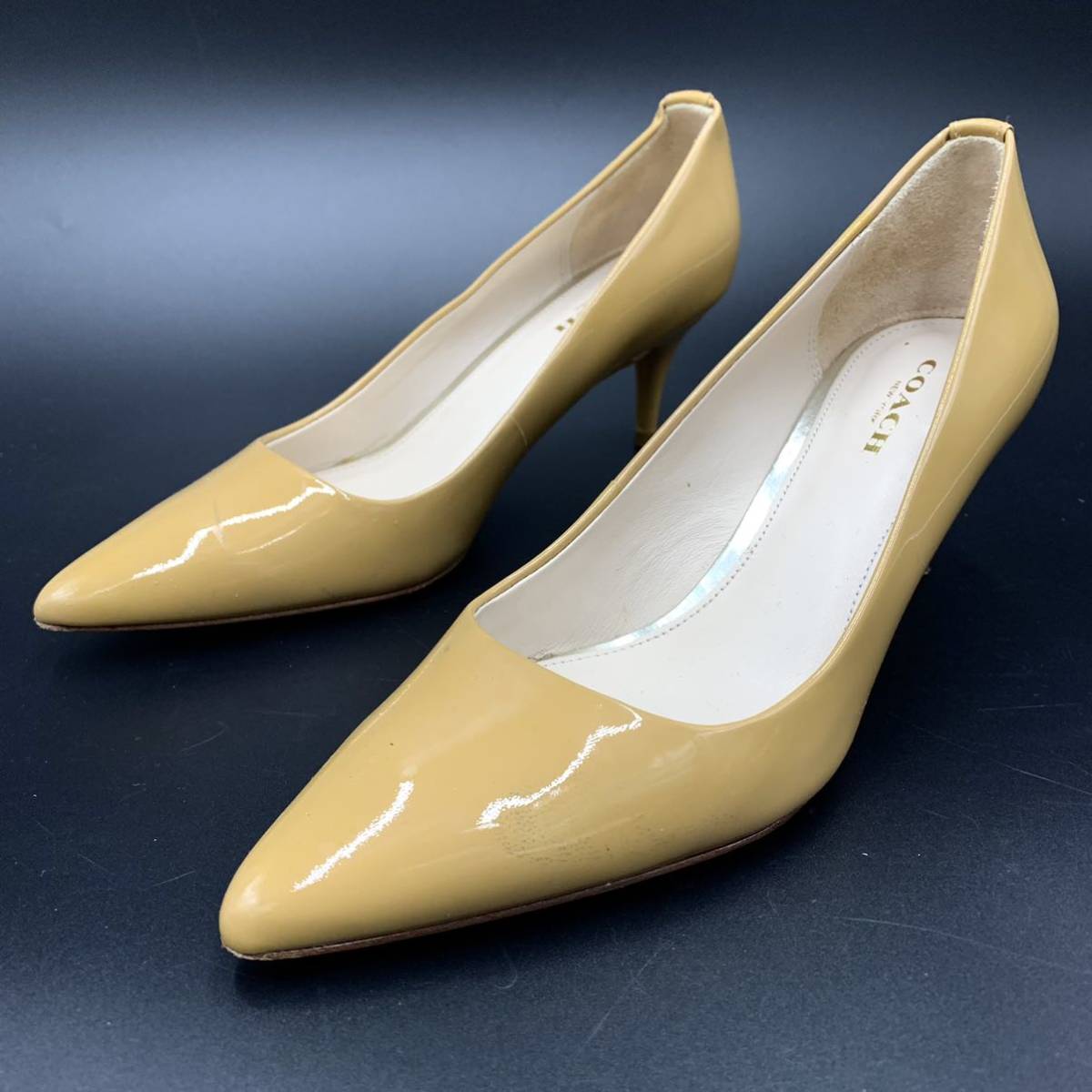 コーチ レザー パンプス ヒール COACH - COACH コーチ NALA ITL PATENT  