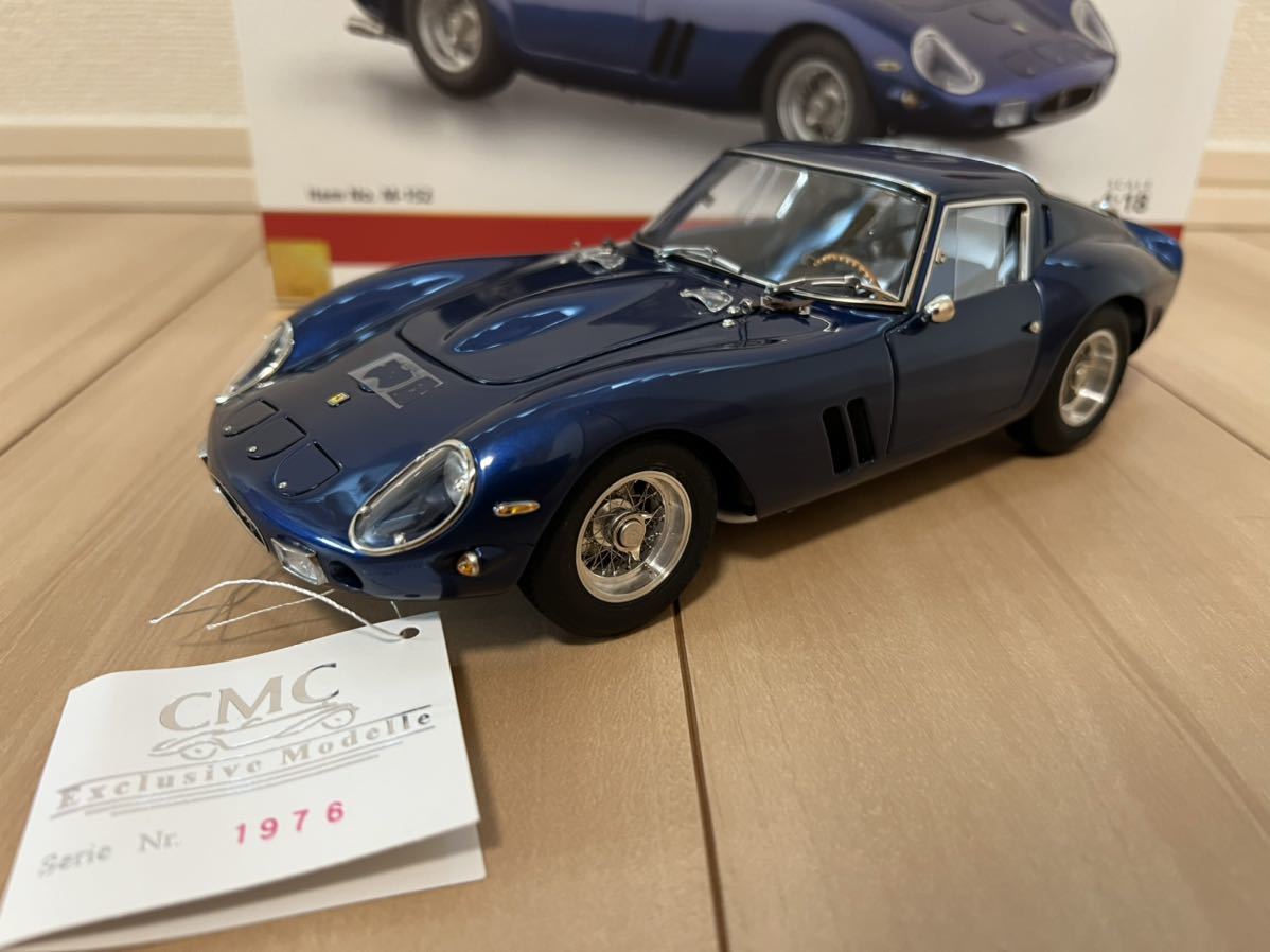 爆買い，定番 CMC 1/18 Ferrari フェラーリ 250 GTO Blue 1962 M-152 シリアルNo.1976 レア品(乗用車)｜売買されたオークション情報、yahooの商品情報をアーカイブ公開 - オークファン 乗用車