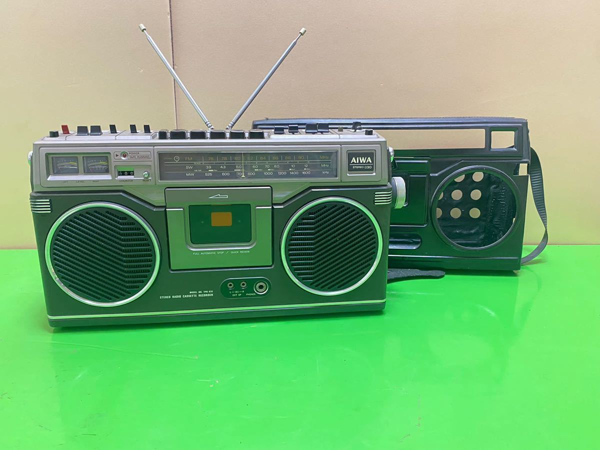 SALE，人気 AIWA アイワ ラジオカセットレコーダー 昭和レトロ TPR-830 み 現状品(ラジカセ)｜売買されたオークション情報、yahooの商品情報をアーカイブ公開 - オークファン ラジカセ