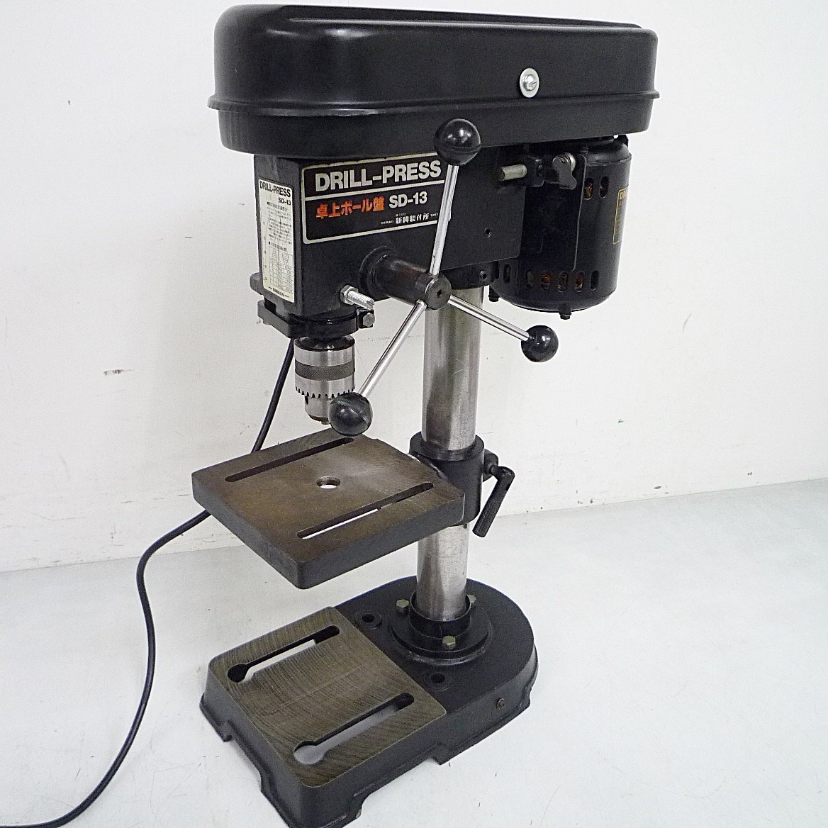 ☆中古品 新興製作所 卓上小型ボール盤 SD-13 100V 穴あけ DIY 動作