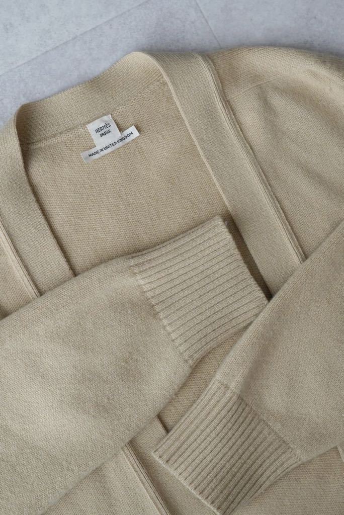 Late 2010 HERMES CACHEMIR YELLOW CARDIGAN エルメス カシミア カーディガン マルジェラ ゴルチェ Hermes Cashmere - 2010s 30cm Jacket