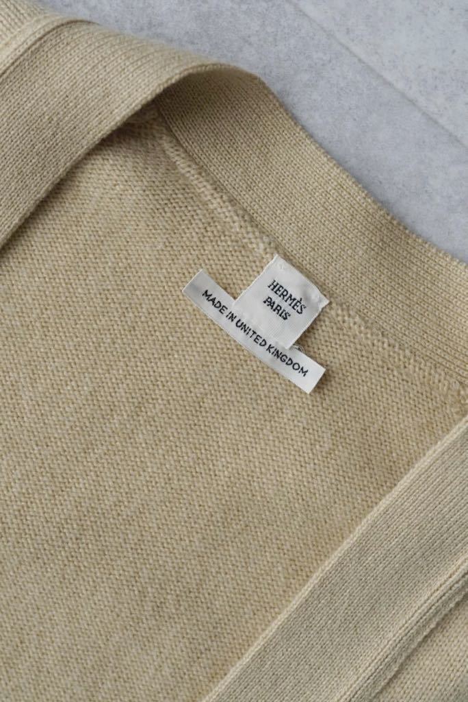 Late 2010 HERMES CACHEMIR YELLOW CARDIGAN エルメス カシミア カーディガン マルジェラ ゴルチェ Hermes Cashmere - 2010s 30cm Jacket