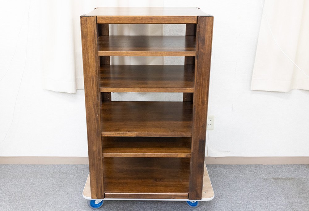 朝日木材加工 SD-DX5066 木製オーディオラック(5段)幅66cm【AVラック