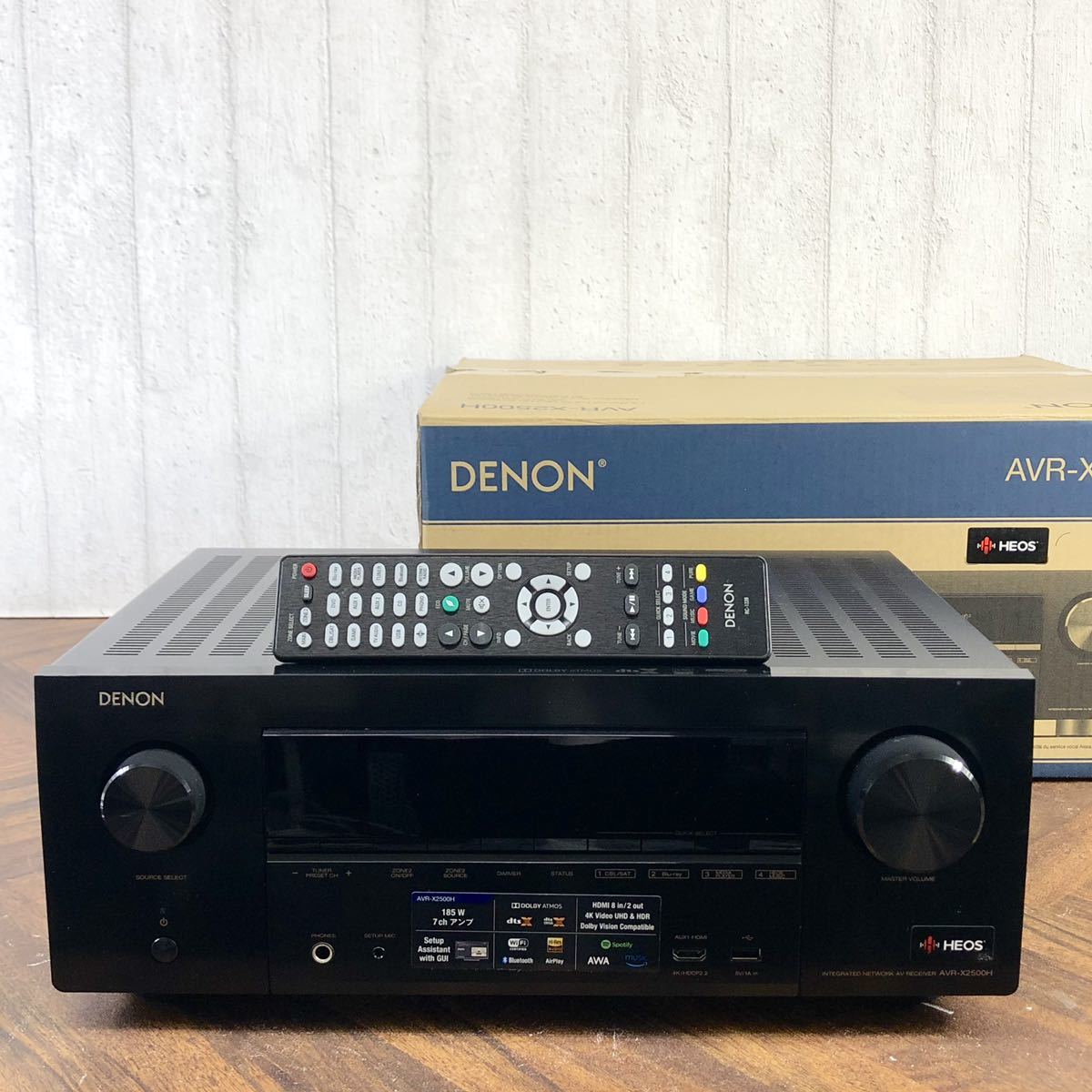 1円スタート 1スタ 美品 DENON デノン/デンオン AVR-X2500H 7.2ch AV