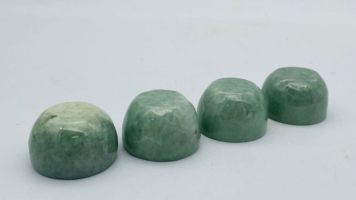 中国美術】唐物 玉製？ 翡翠製？ 煎茶器 茶壺 玉露碗 置物 飾物 花彫 