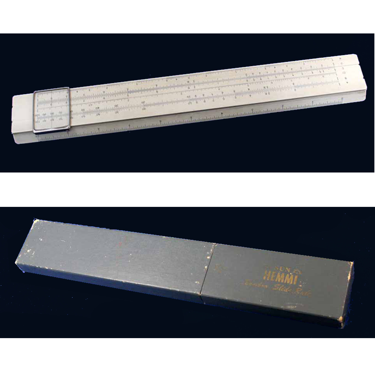 ヘンミ計算尺 No50W HEMMI SUN 一般技術用 半世紀以上前の昭和レトロ感