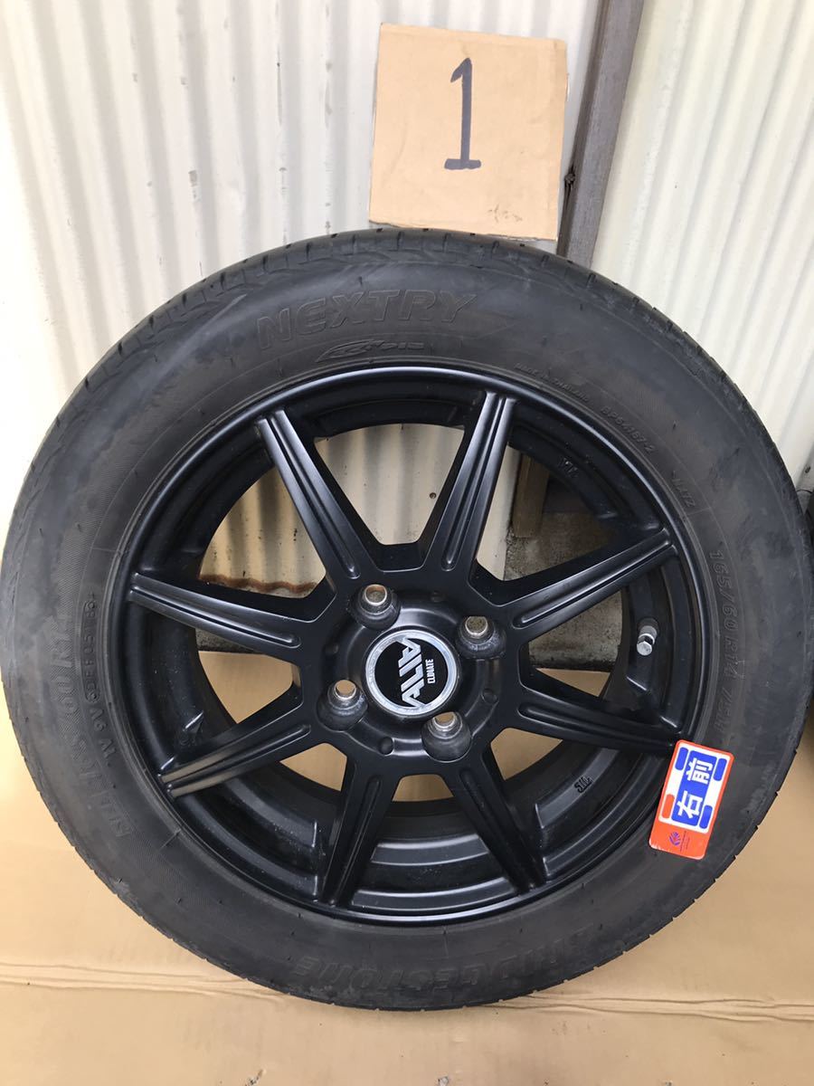 美品！(夏用) 2018年製 14インチ 4穴100 165/60R14　BRIDGSTONE　4本セット