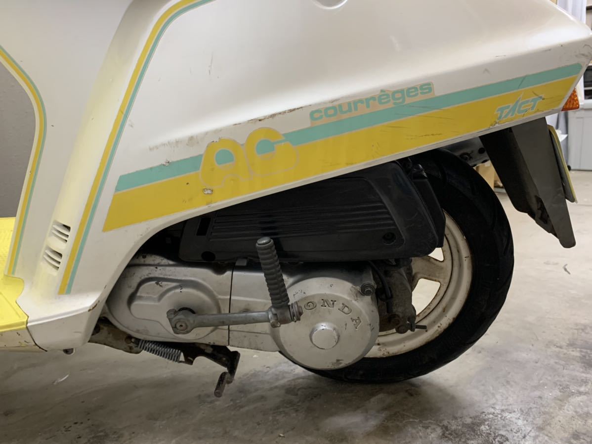 ホンダ AF09 グレージュタクト 希少黄色 ノーマル 旧原付 クレタク