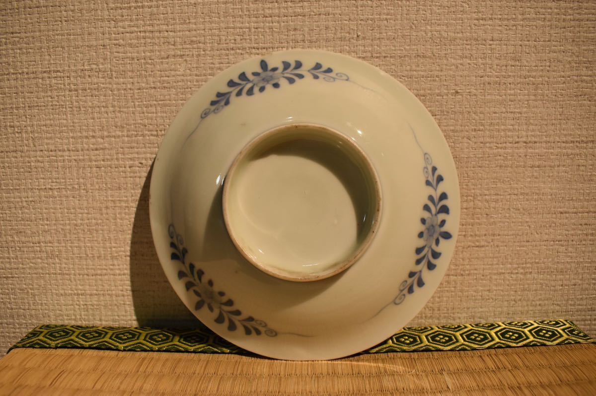 GE】E3005【コレクター所蔵品】時代 色鍋島花図皿 /日本美術 伊万里 骨董品