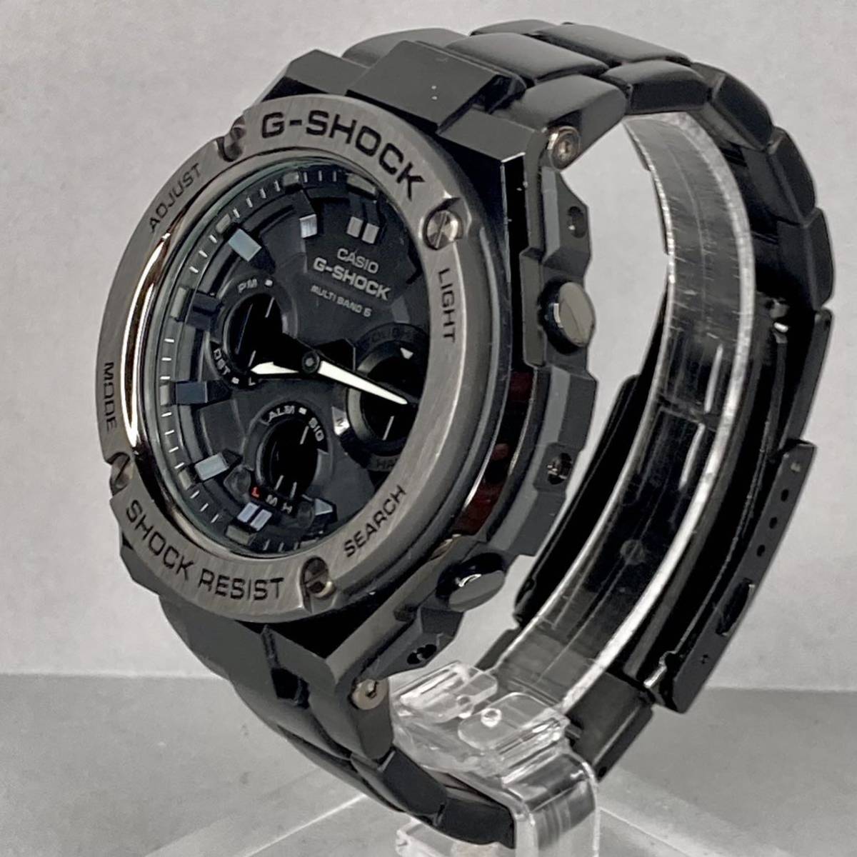 極美品 箱説付G-SHOCK GST-W110BD-1BJF G-STEEL/Gスチール タフ 