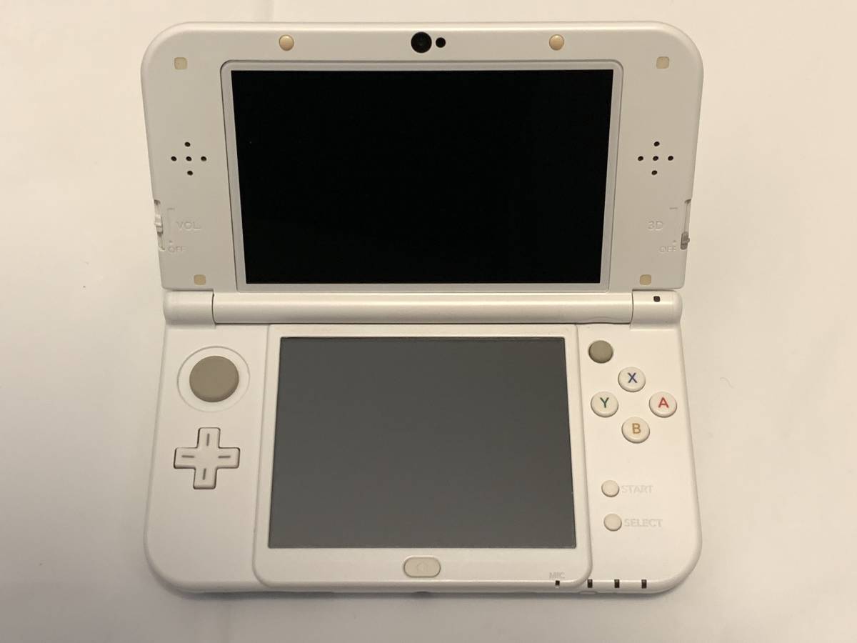 ☆[中古 難あり] New3DSLL newニンテンドー3DSLL パールホワイト 充電  