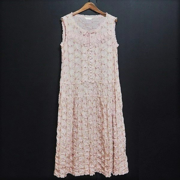 suc ピンクハウス PINKHOUSE ワンピース ピンク ノースリーブ suc ピンクハウス PINKHOUSE ワンピース ピンク ノースリーブ