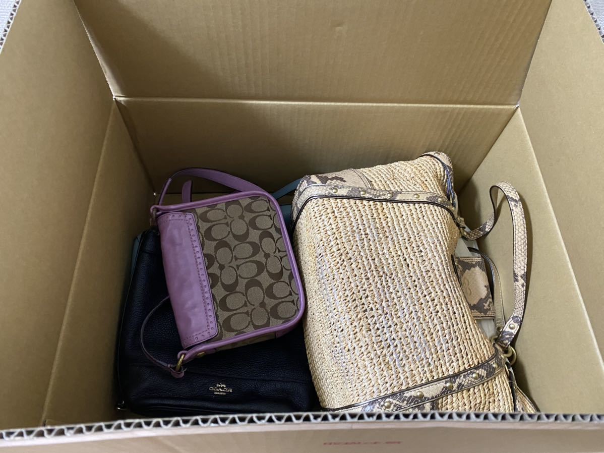 【ブランドまとめ】coach バッグ レディース トートバッグ ショルダーバッグ パイソン 5点まとめ コーチ COACH トートバッグ COACH」 2WAYバッグ 0