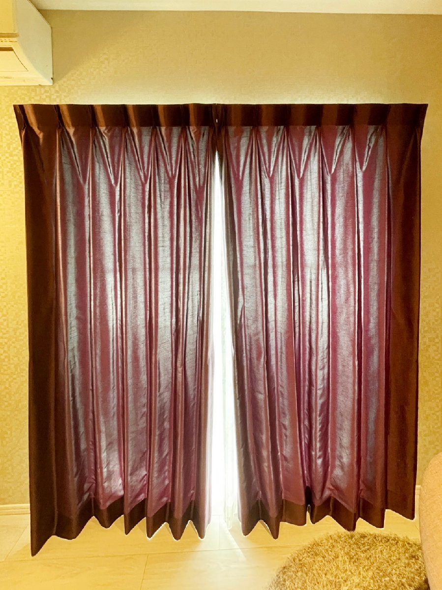 EIW8B◆モデルR展示設置品◆川島織物セルコン◆カーテン◆レースカーテン・タッセル付き◆W1000 H1950×2枚 | 事業者詳細：株式会社川島織物セルコン SuMPO環境ラベルプログラム 高島屋オンラインストア リビング・ホビー・スポーツ [くらすデザイン]