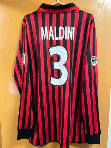2000 ACミラン 百周年記念 選手用ユニフォーム マルディーニ選手支給品